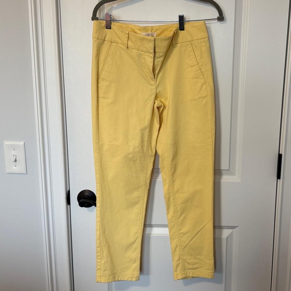 LOFT Sunny Yellow Capris